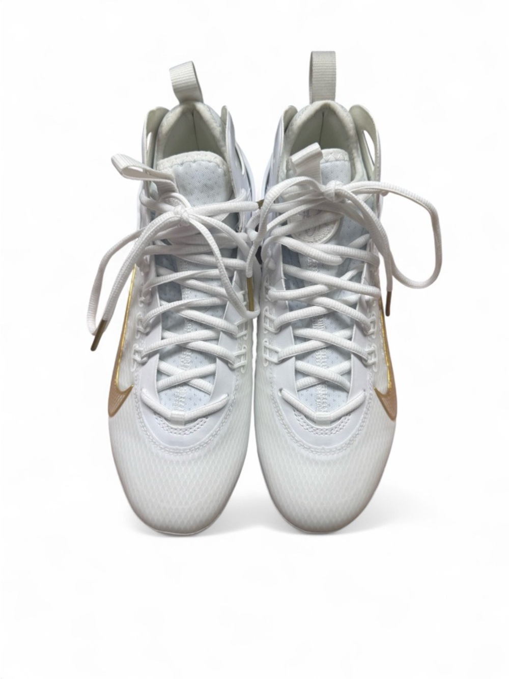 Nike Huarache 9 Elite Men’s Lacrosse Cleats White Metallic Vivid Gold Size 7.5 - Picture 3 of 7